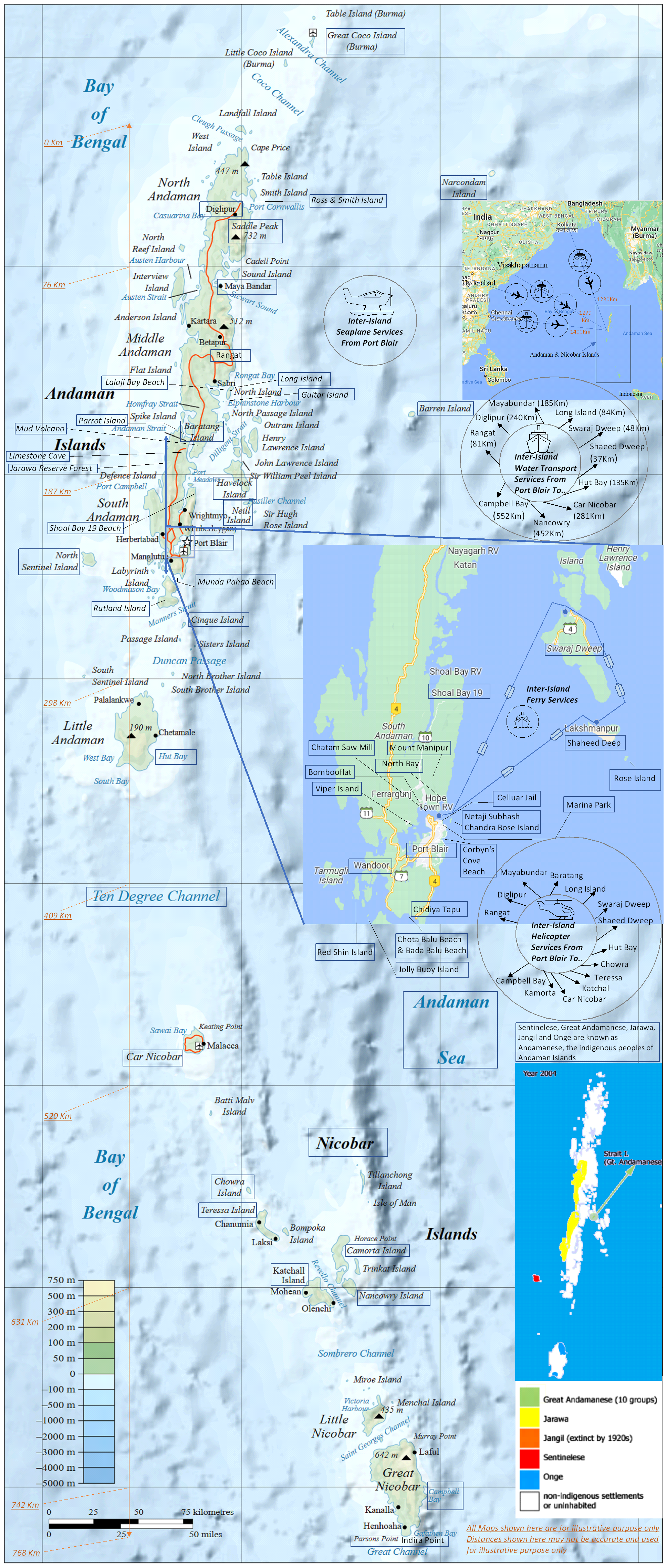 Clickable Interactive Map of Andaman & Nicobar Islands Tourist Places Andaman Travel