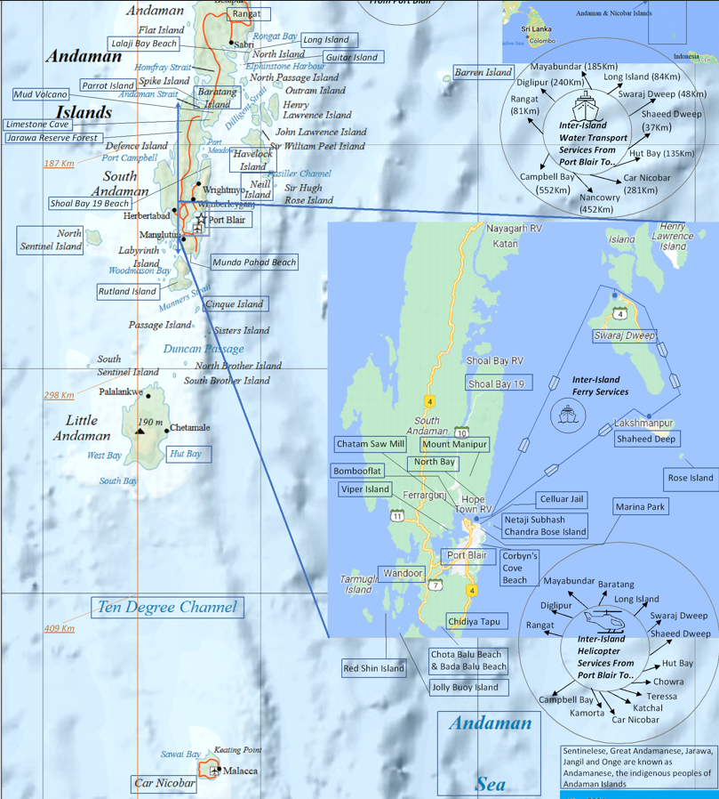 Andaman And Nicobar Island Map 